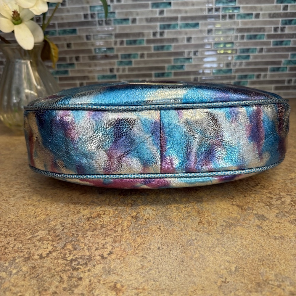 NWT Brahmin Mindy Multi Durango metallic blue purse - Picture 6 of 8